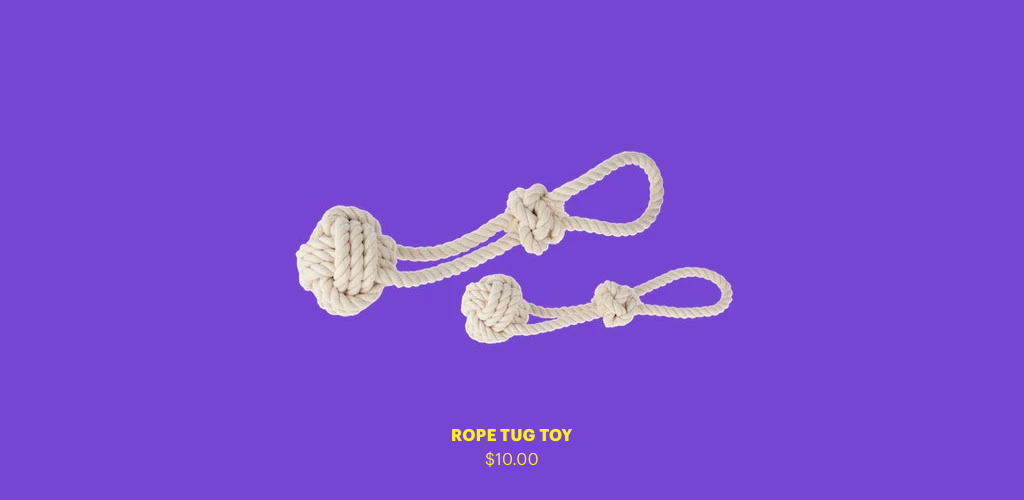 Rope tug toy