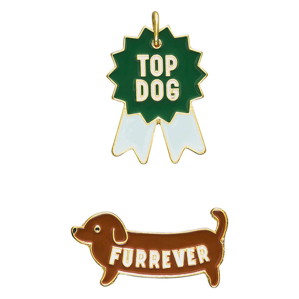 dog pin with top