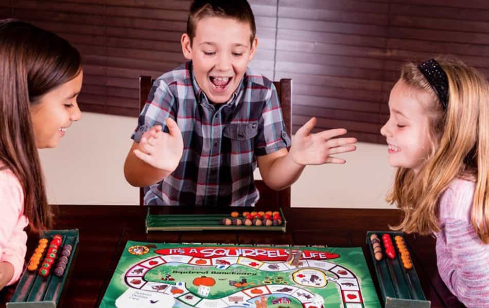 kids playing a game