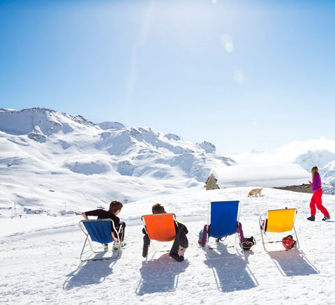 Icon Infrared Heaters Skiers Sun Bathing 
