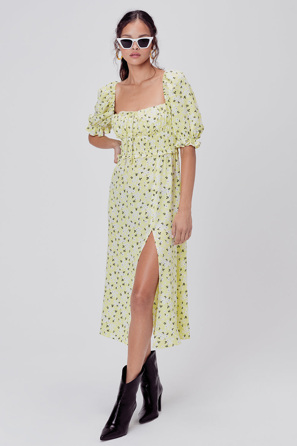for love and lemons polka dot dress