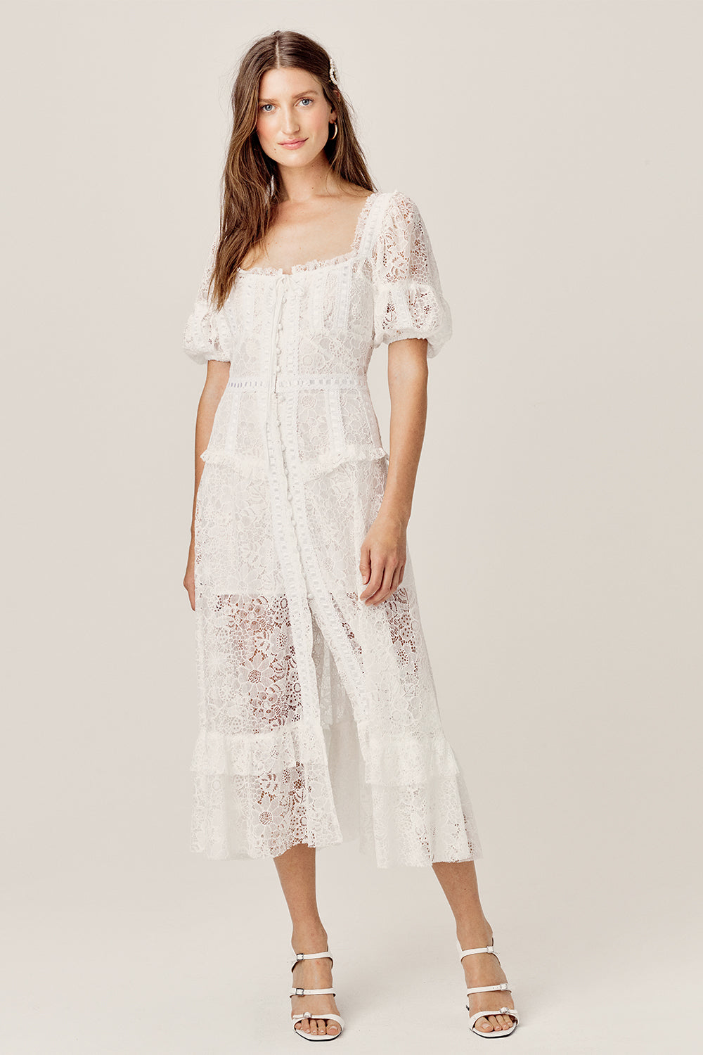 for love and lemons white lace dress