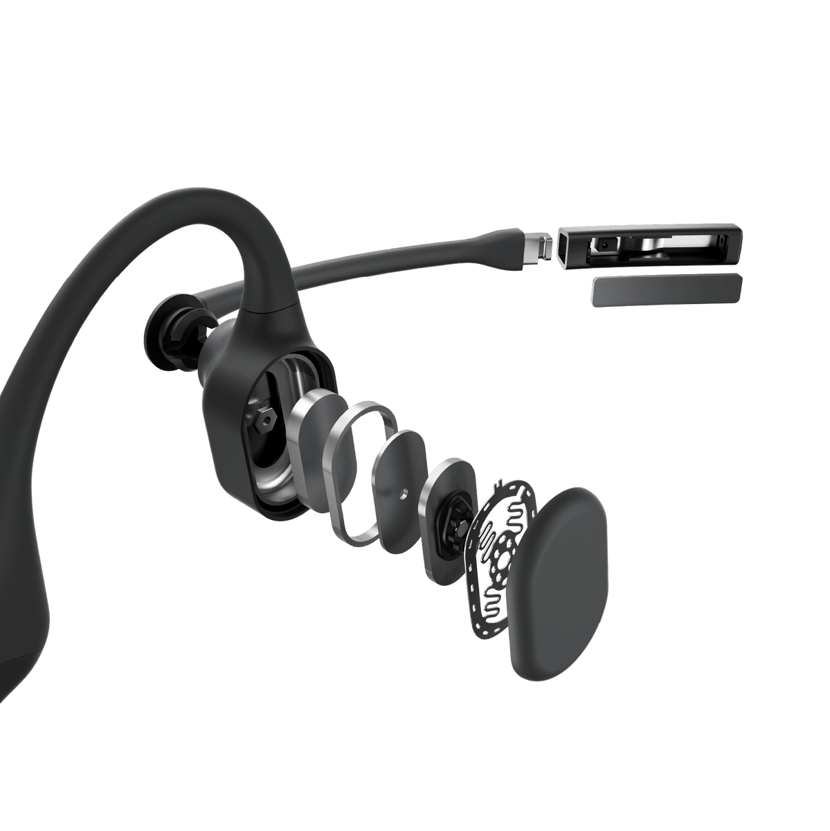 AfterShokz OPENCOMM BLACK 骨伝導ヘッドセットオーディオ機器 ...