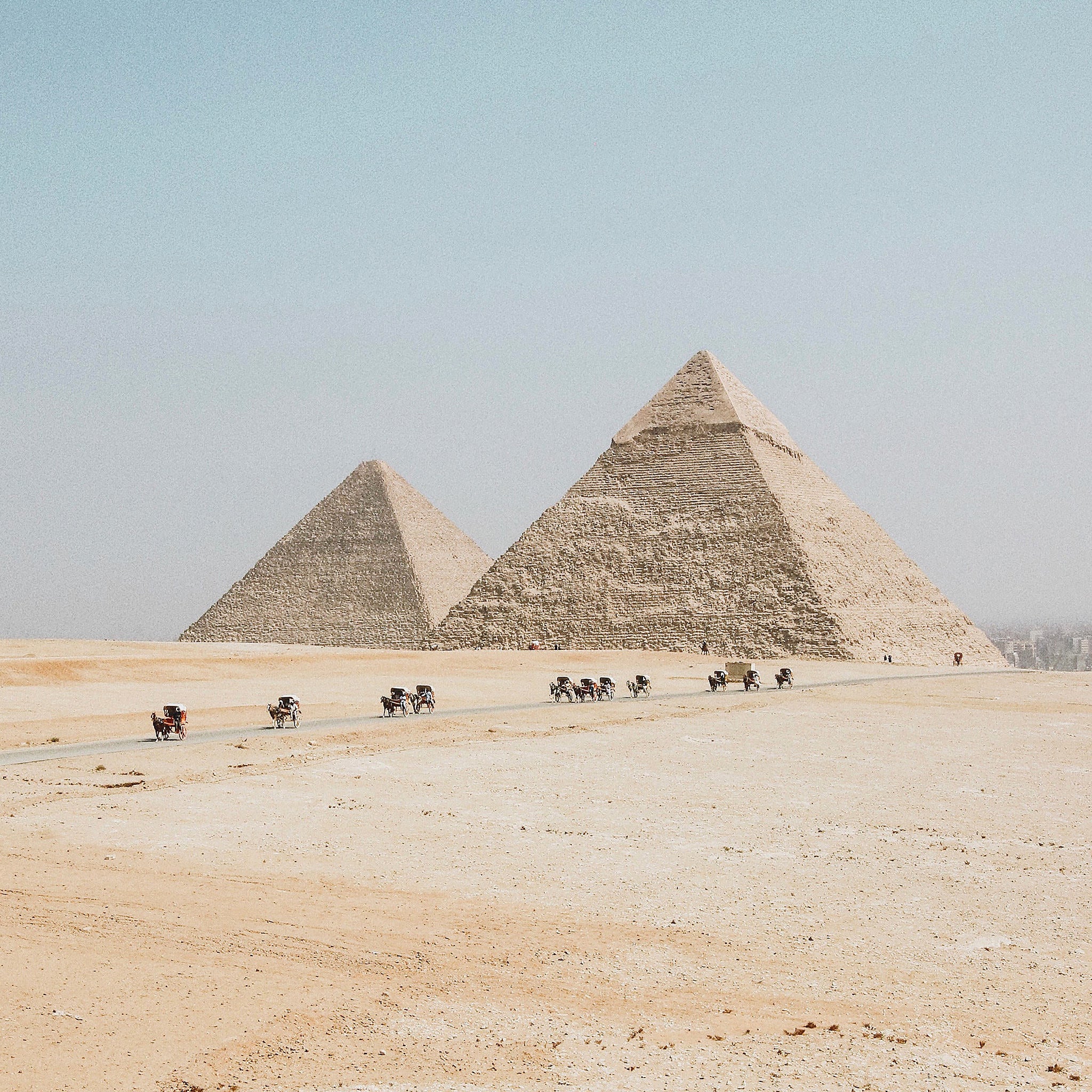 Image of ancient egyptian pyramids. 