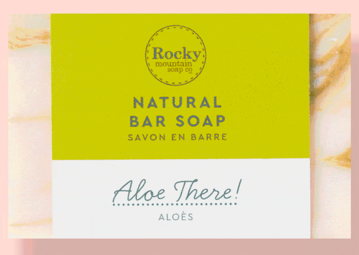 gif of natural bar soaps. 
