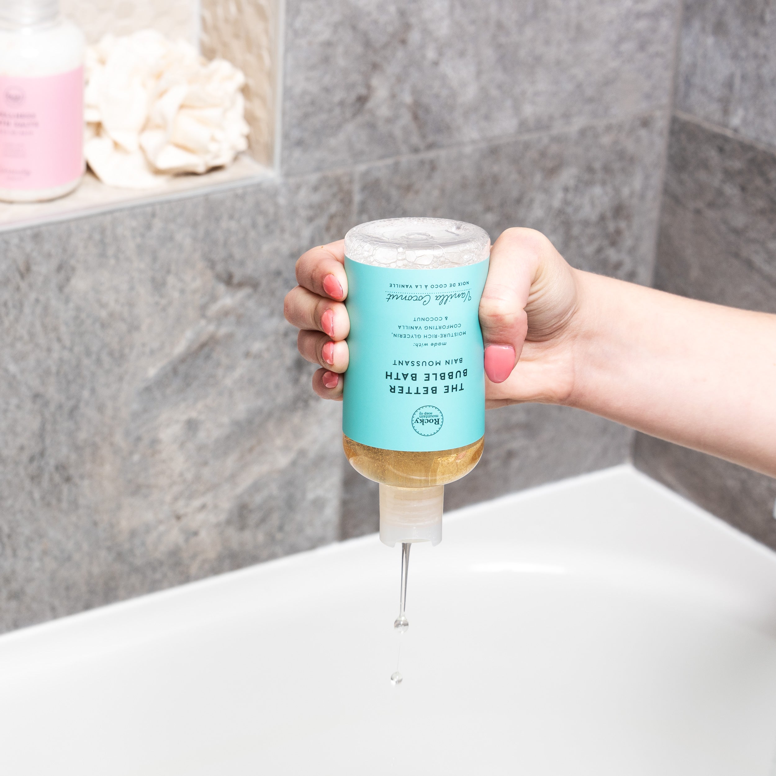 All natural bubble bath squirted into a relaxing bath is part of the perfect recipe to avoid holiday burnout this season. 