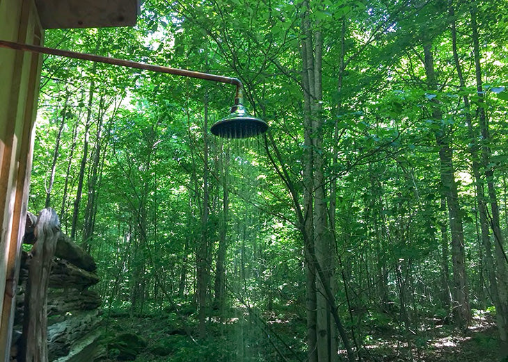 Simple Outdoor Shower