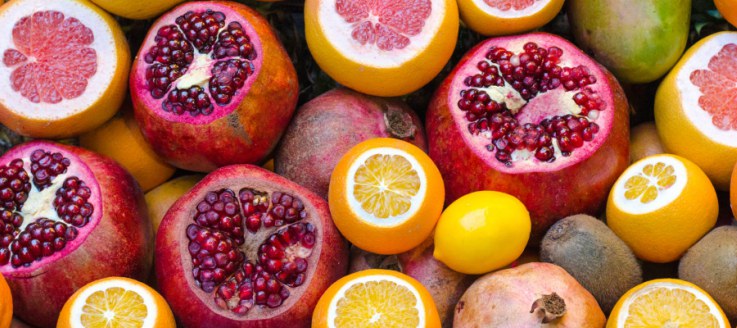 pomegranate and citrus