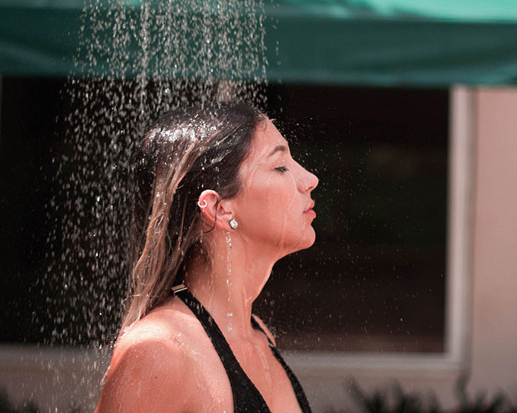 Shower Meditation Outside