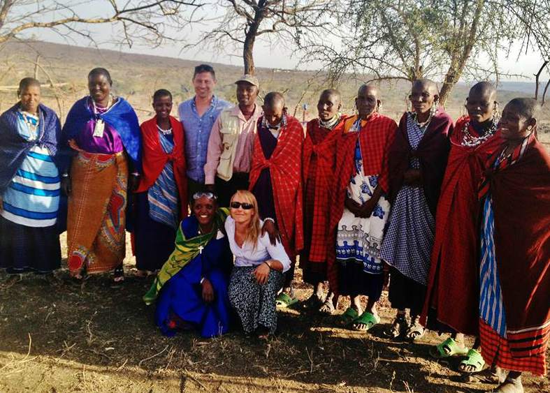 Soap making group of women.