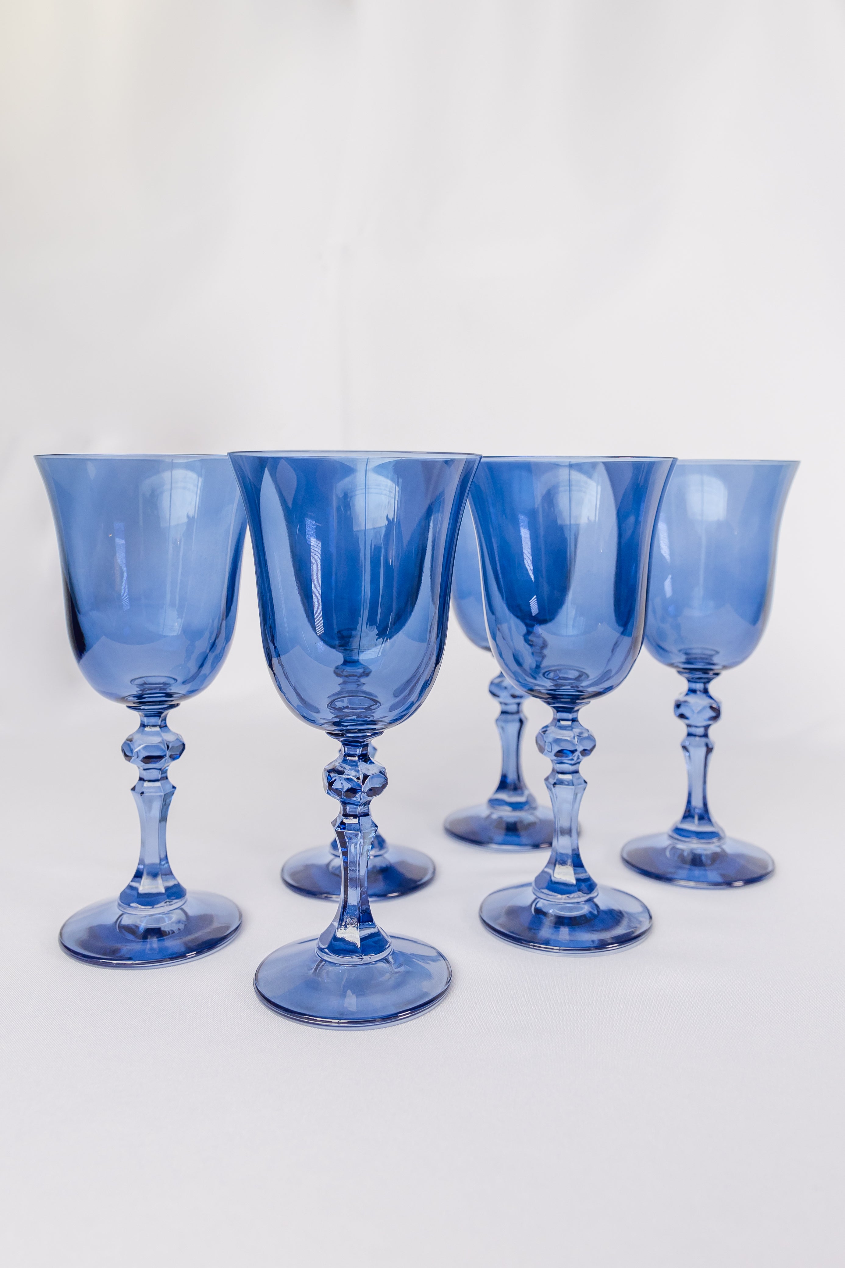 Estelle Colored Goblet - Set of 6 {Cobalt Blue} – Estelle Colored Glass