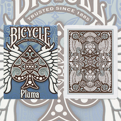 PLUMA BICYCLE DECK OF PLAYING CARDS BY USPCC TRIBAL & AVIAN IMAGERY MAGIC TRICKS 