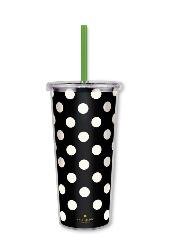 Kate Spade Insulated Tumbler Polka Dots Heart & Home