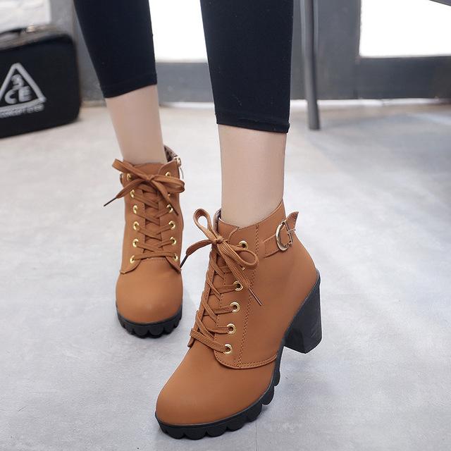 retro lace up boots