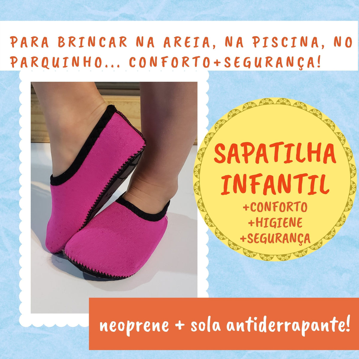 sapatilha antiderrapante para piscina