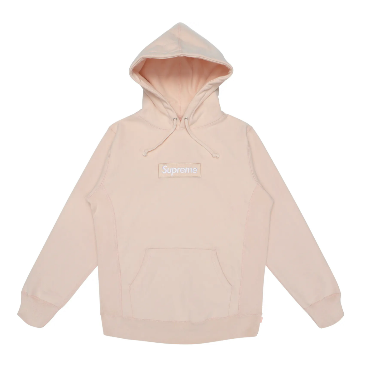 Supreme Box Logo Hooded Sweatshirt Peach equaljustice.wy.gov