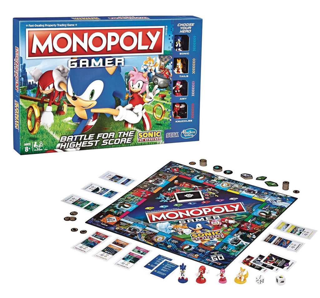 NEW Hasbro Game Monopoly Gamer Sonic the Hedgehog Edition Officially Licensed 
