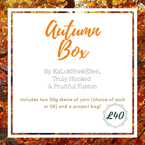 Autumn Box graphic explaining what it includes with the price of £40