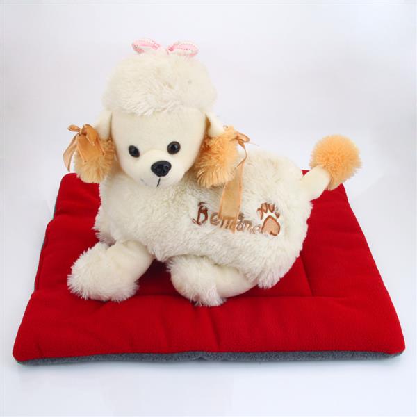 Kazoodles Standard Cushioned Pet Mat - Color: Wine Red - Size: XL