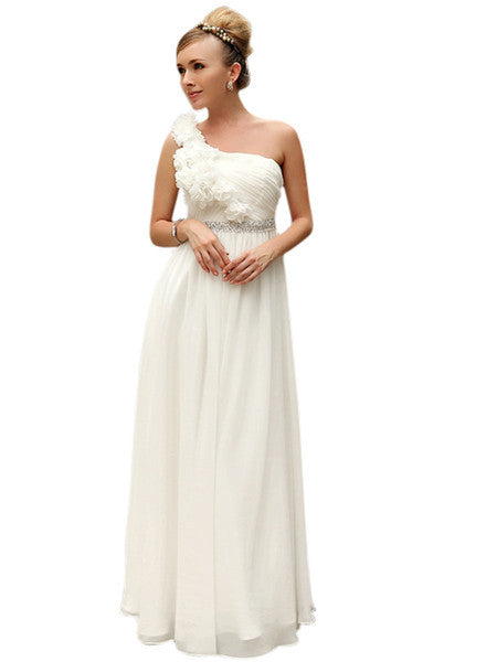 Ivory Crepe A Line Wedding Dress 30243 Elliot Claire London 