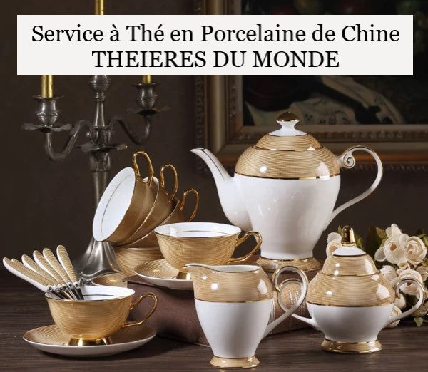 Service à thé en Porcelaine de Chine