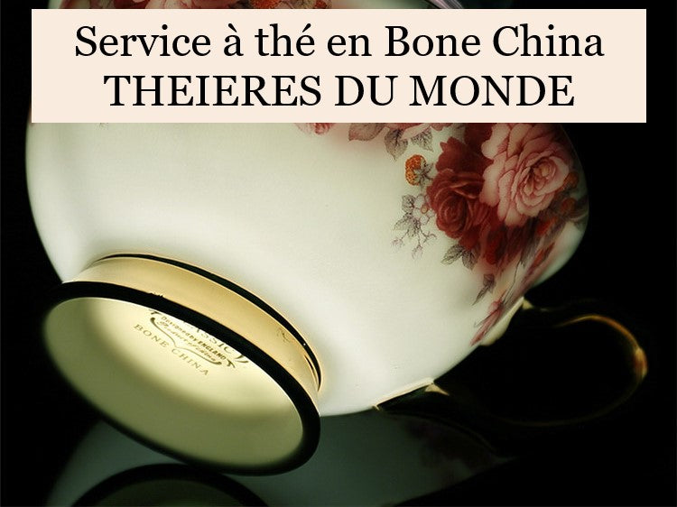 Service à thé porcelaine Bone China