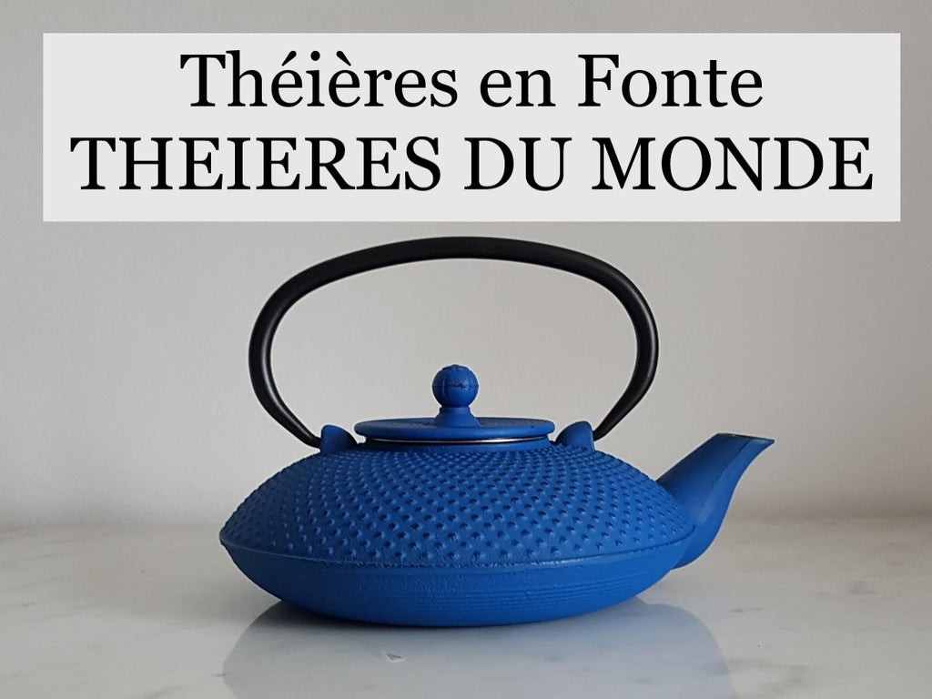 Théière en fonte émaillée