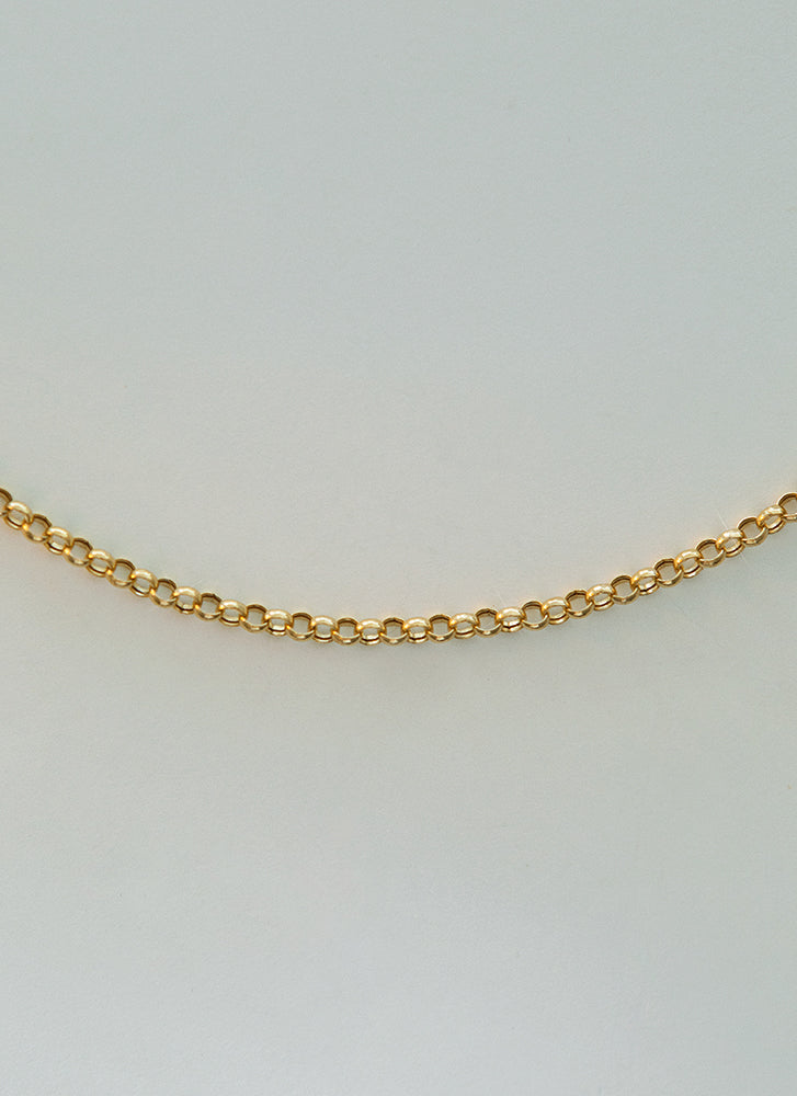 Ga naar het circuit onregelmatig Triviaal Jasseron 3mm ketting 14k goud – Studio Kroewe