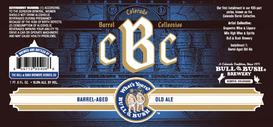 Image of the beer label for Colorado Barrel Collective Edition One - Old Ale, by Bull & Bush Brewery of Glendale, CO