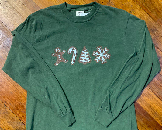 Gingerbread Cookie Long Sleeve CC Tee