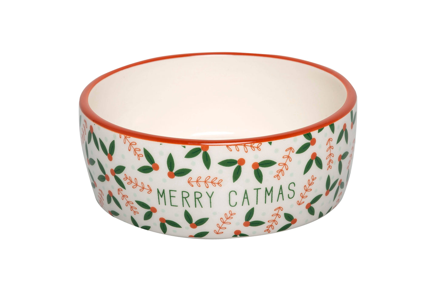 "Merry Catmas" Cat Holiday Bowl