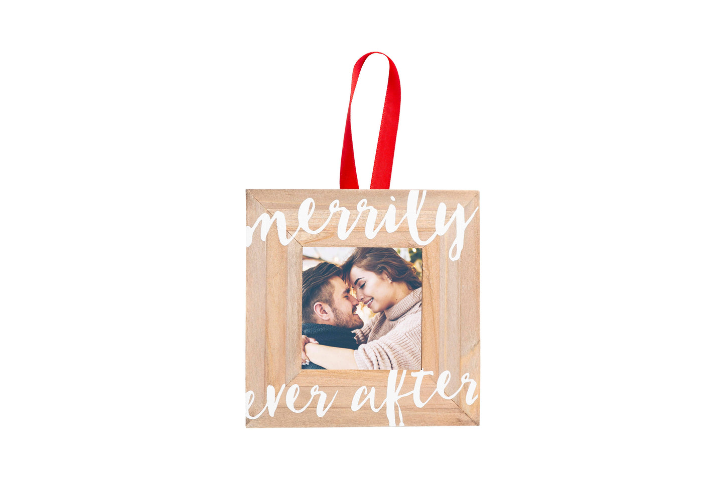 Merrily Ever After Wooden Holiday Ornament