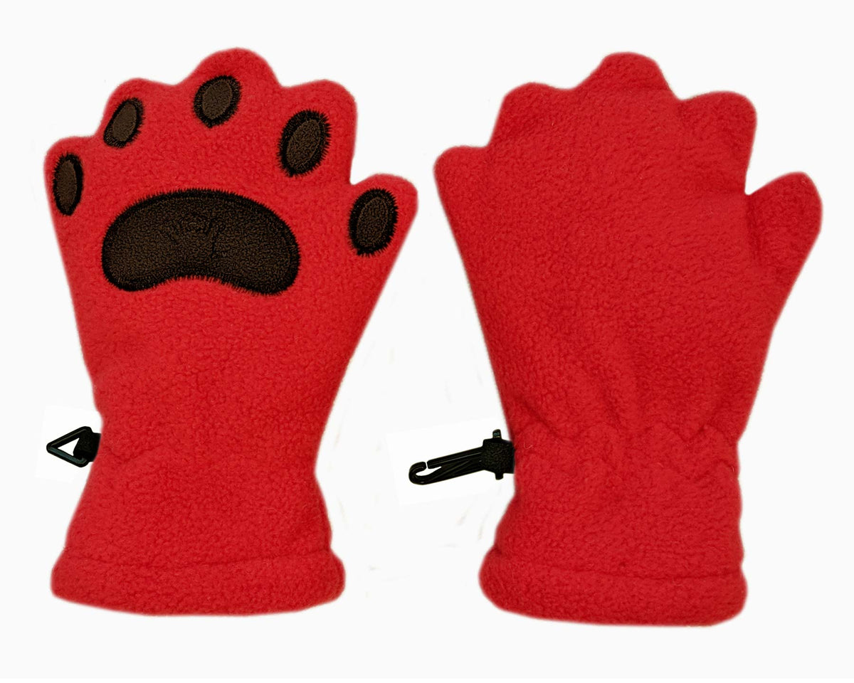 red toddler mittens