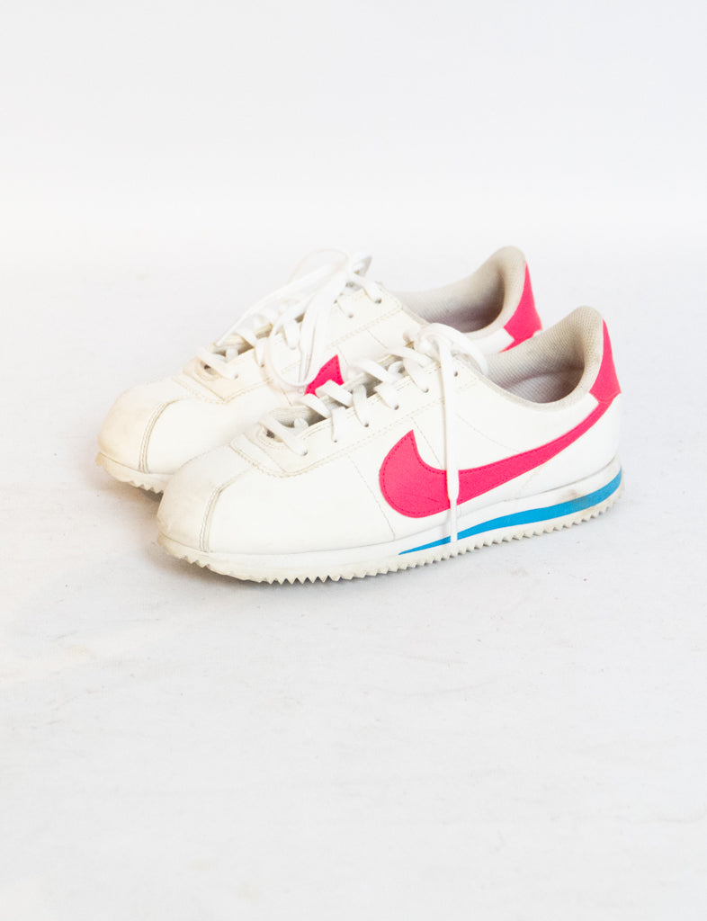 NIKE x Cortez Pink, White, Blue Sneaker (6Y)