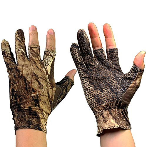 3 Cut Finger Summer Fishing Gloves Anti-slip Breathable Outdoor Sports Gloves 