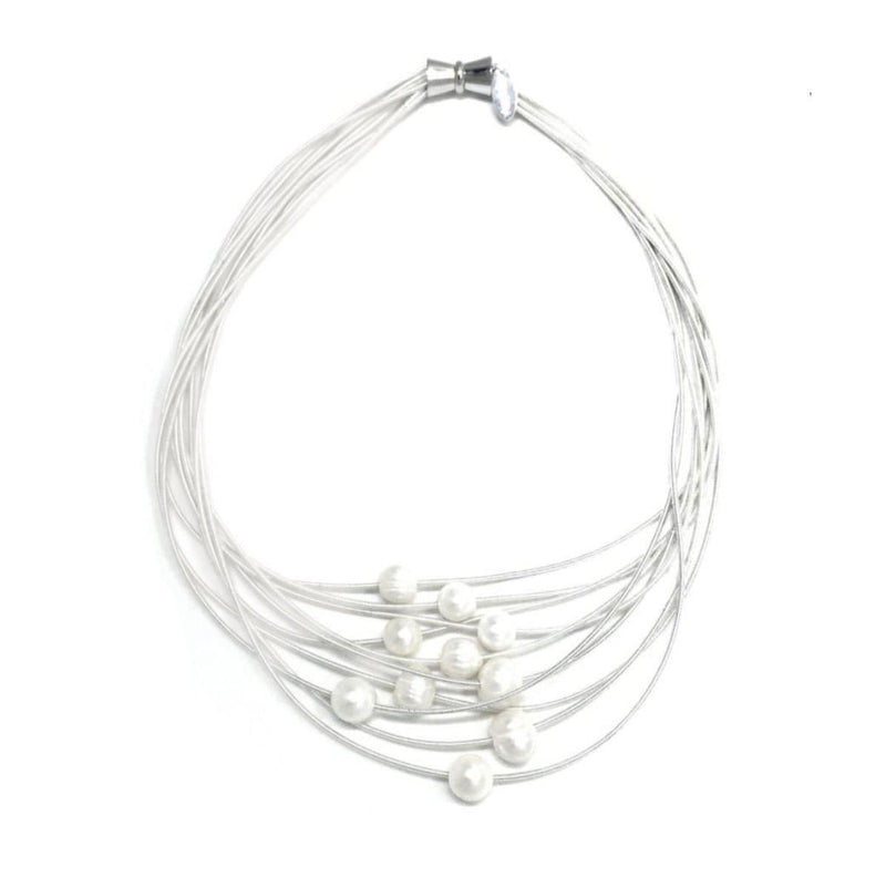 Large Knot Piano Wire Necklace