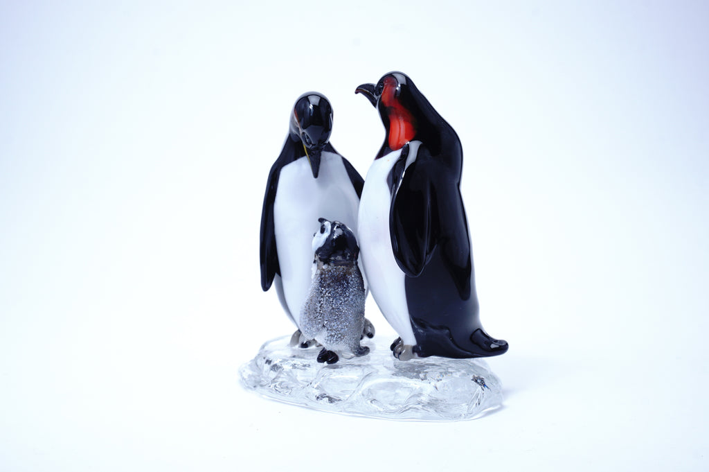 ✯極レア 高級 氷 Baccarat 氷山 クリスタル ガラス 南極 ペンギン ...