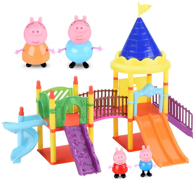 peppa pig playground toy set