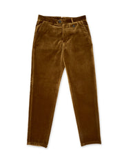 Oliver Spencer velvet trousers in a rich caramel colour.