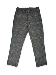 Grey Prince of Wales check trousers for men by Oliver Spencer.