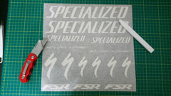 Specialized Stumpjumper FSR Bike Graphics Stencil Set.