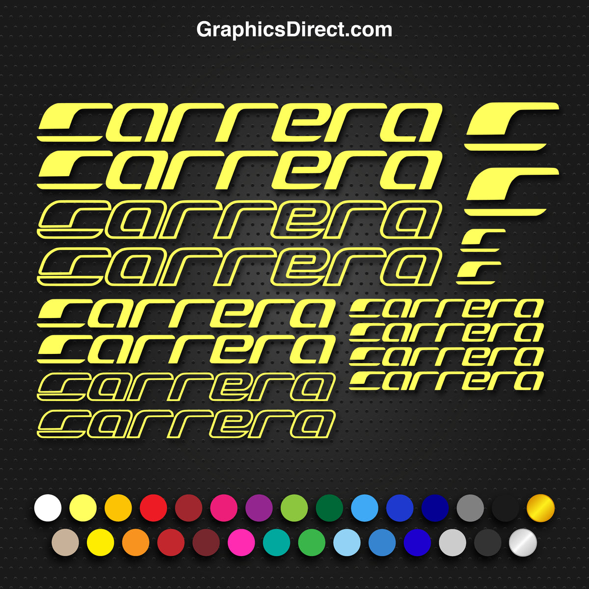 carrera bike stickers