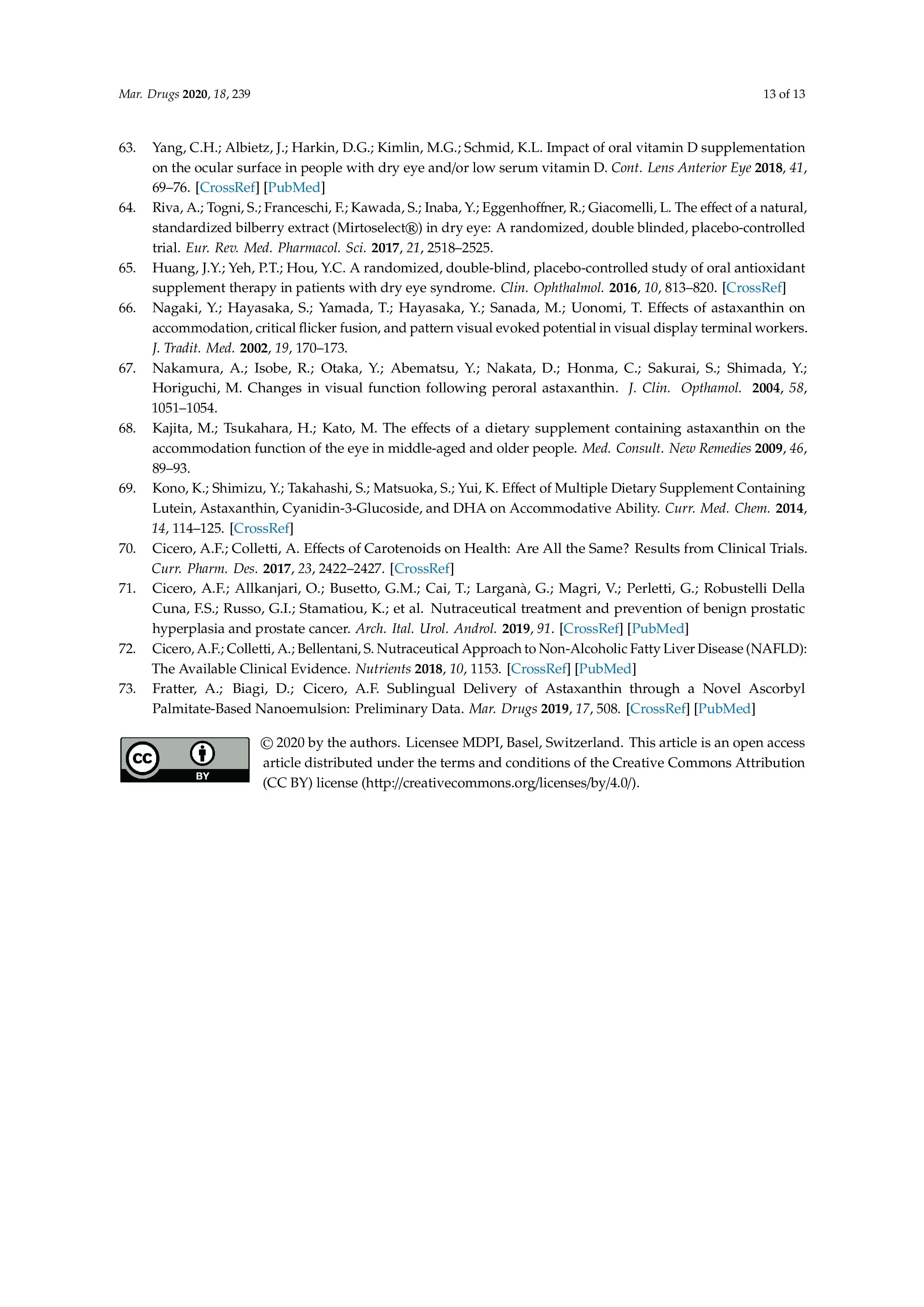 Clinical Applications of Astaxanthin in the Treatment of Ocular Diseases: Emerging Insights