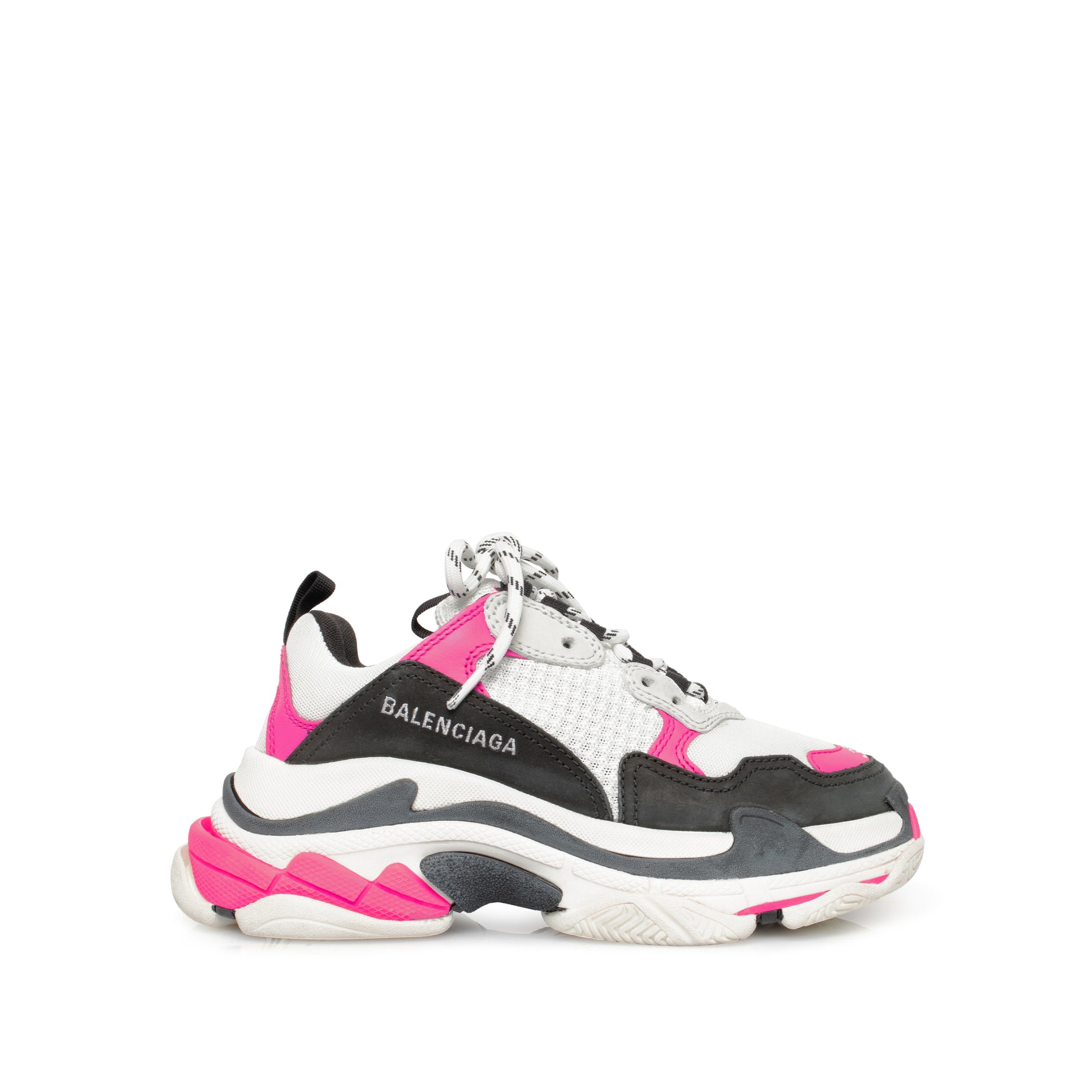 BALENCIAGA Triple S Sneaker in Neon Pink | MARAIS