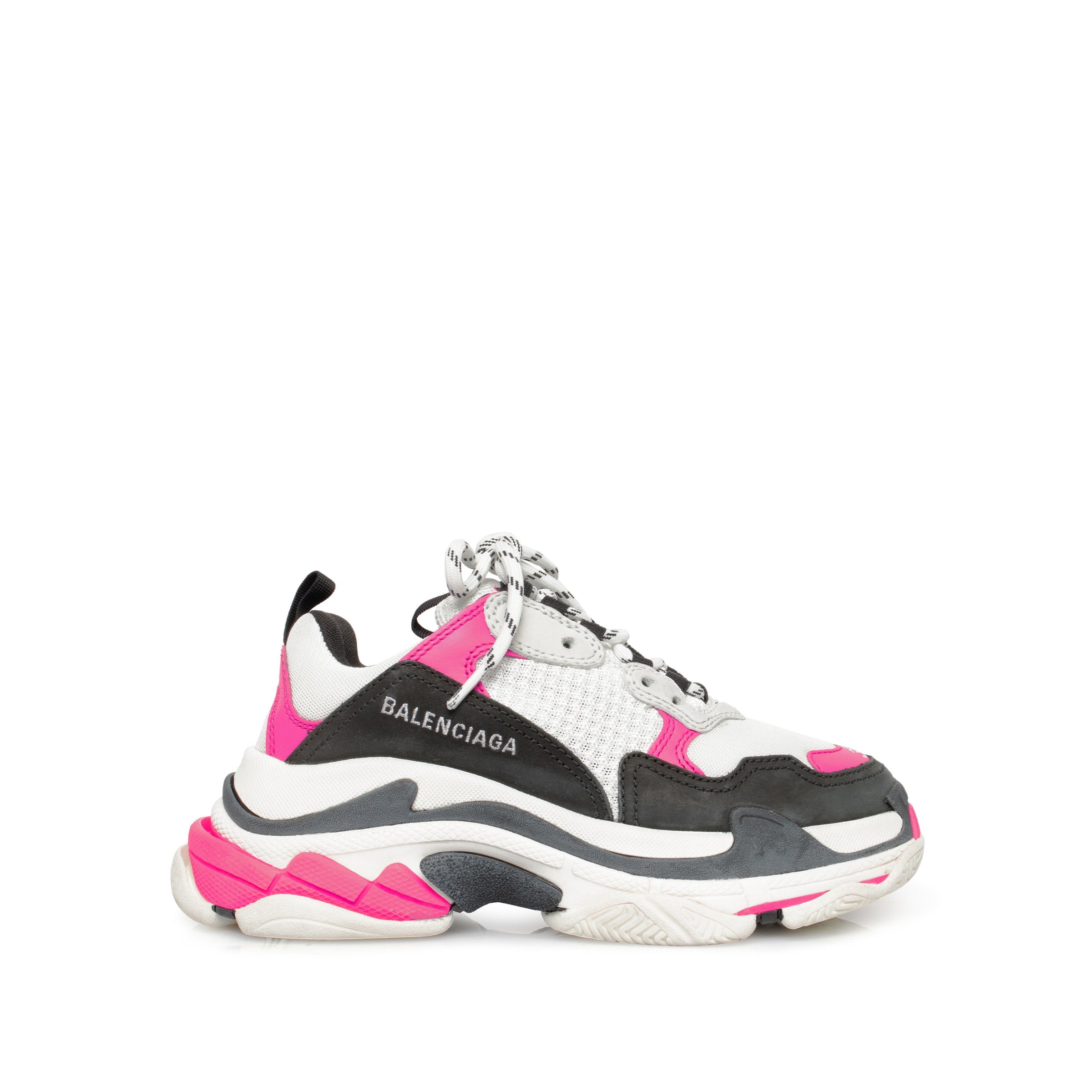 balenciaga triple s trainers pink