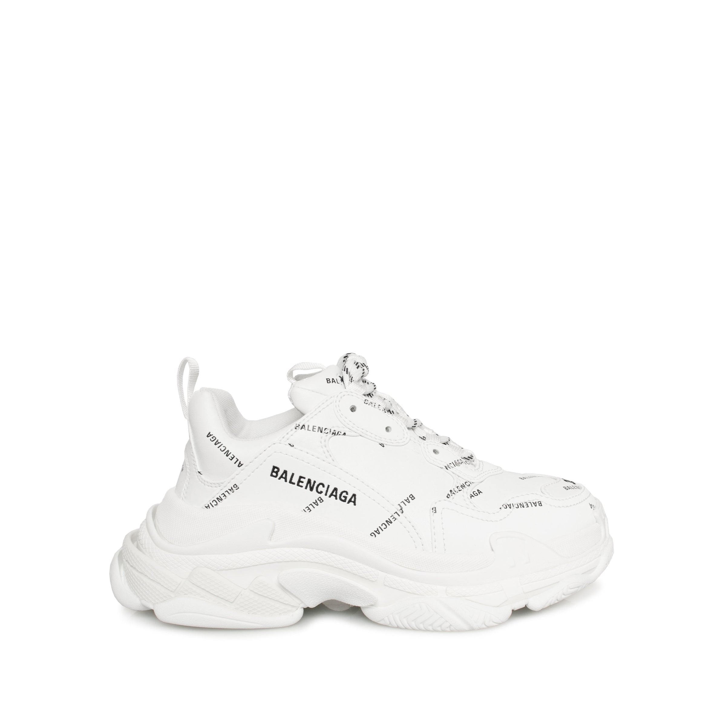 balenciaga triple s all white