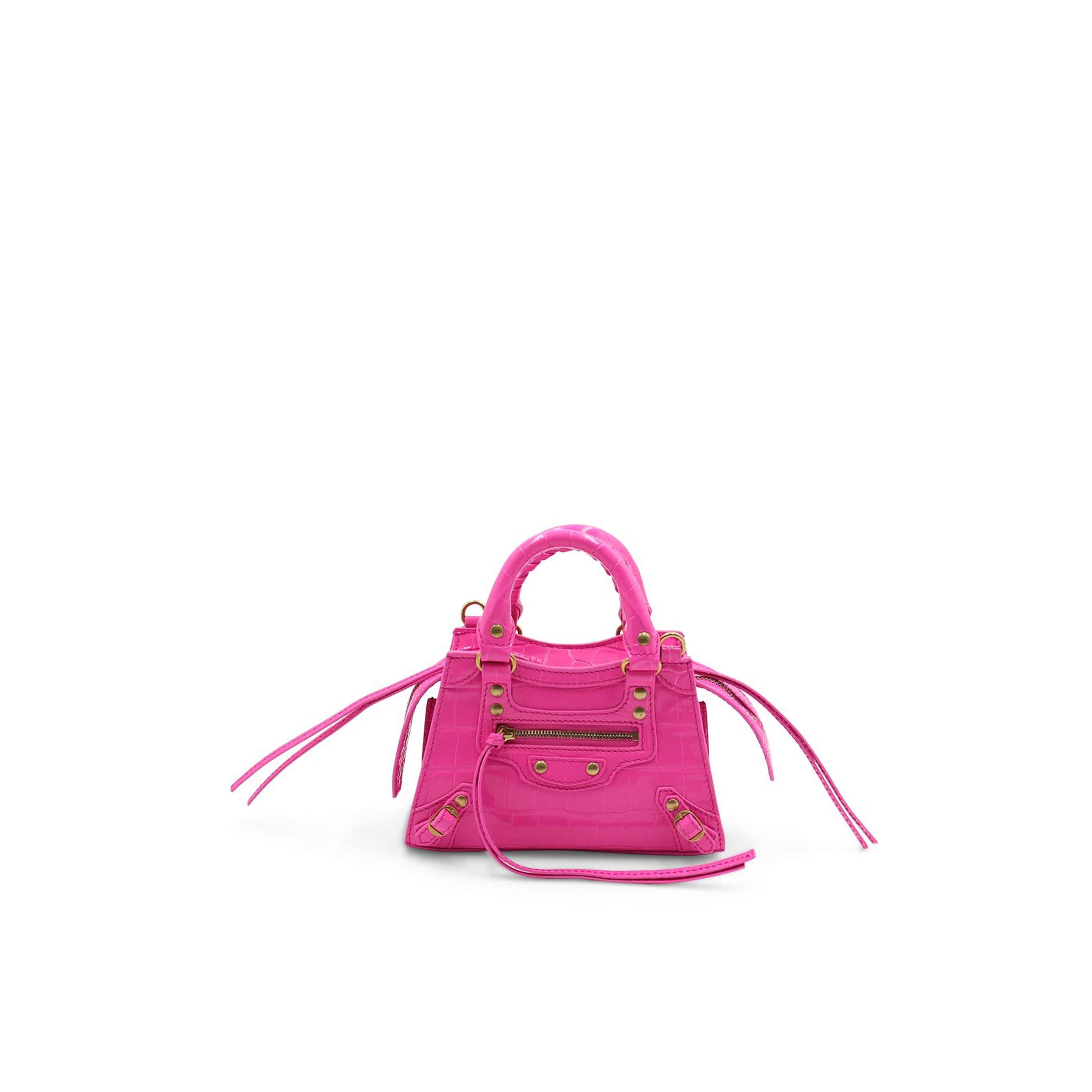 neon pink balenciaga bag