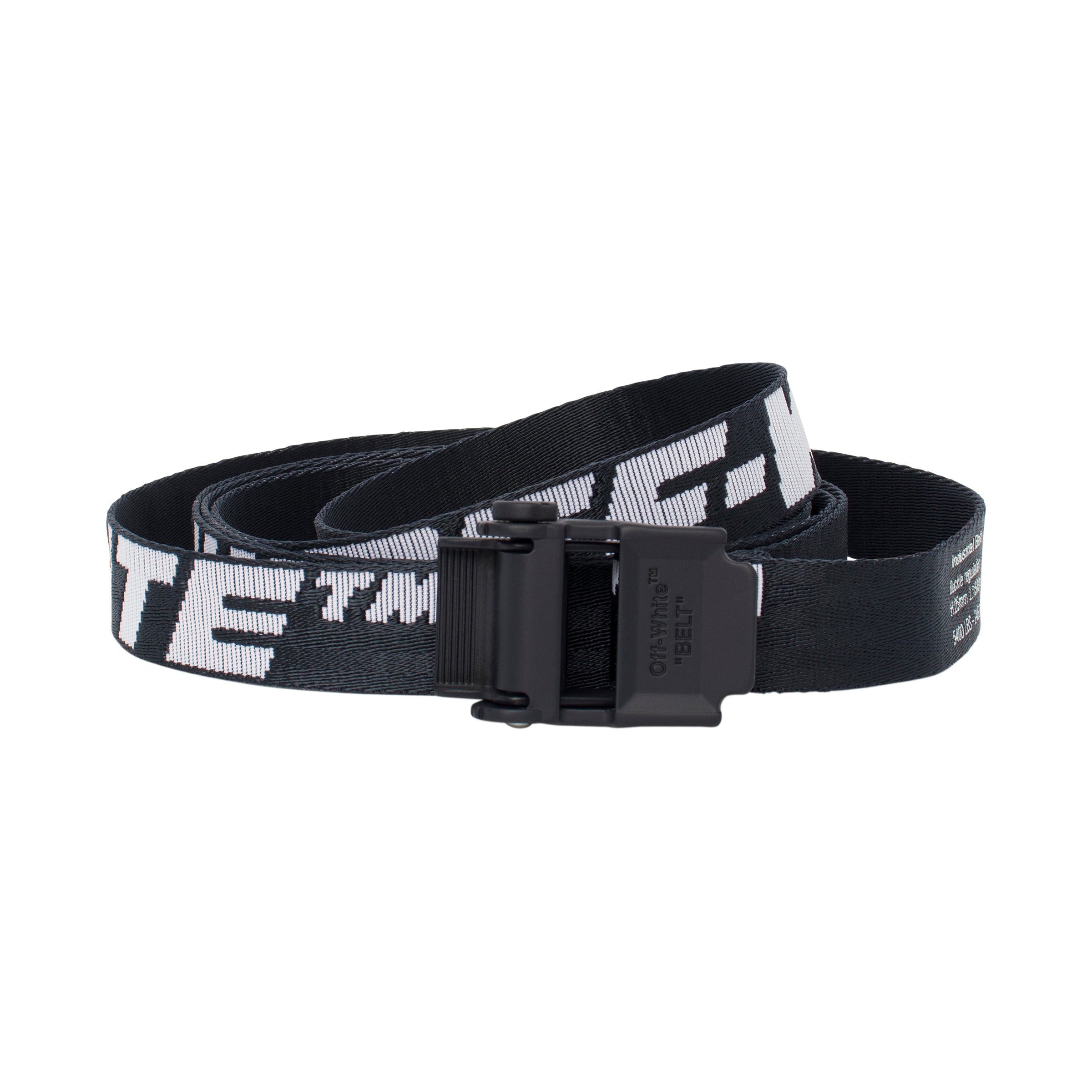 off white black mini industrial belt