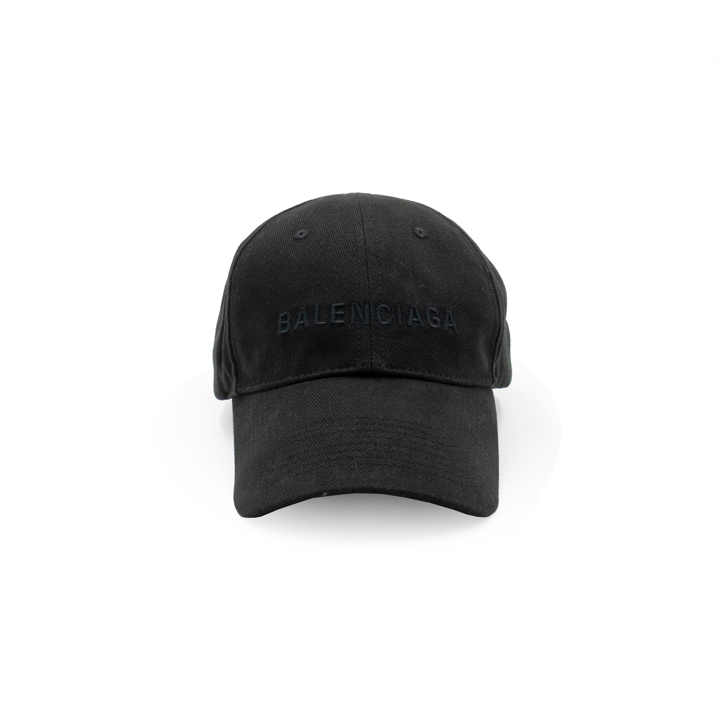 balenciaga embroidered logo baseball hat