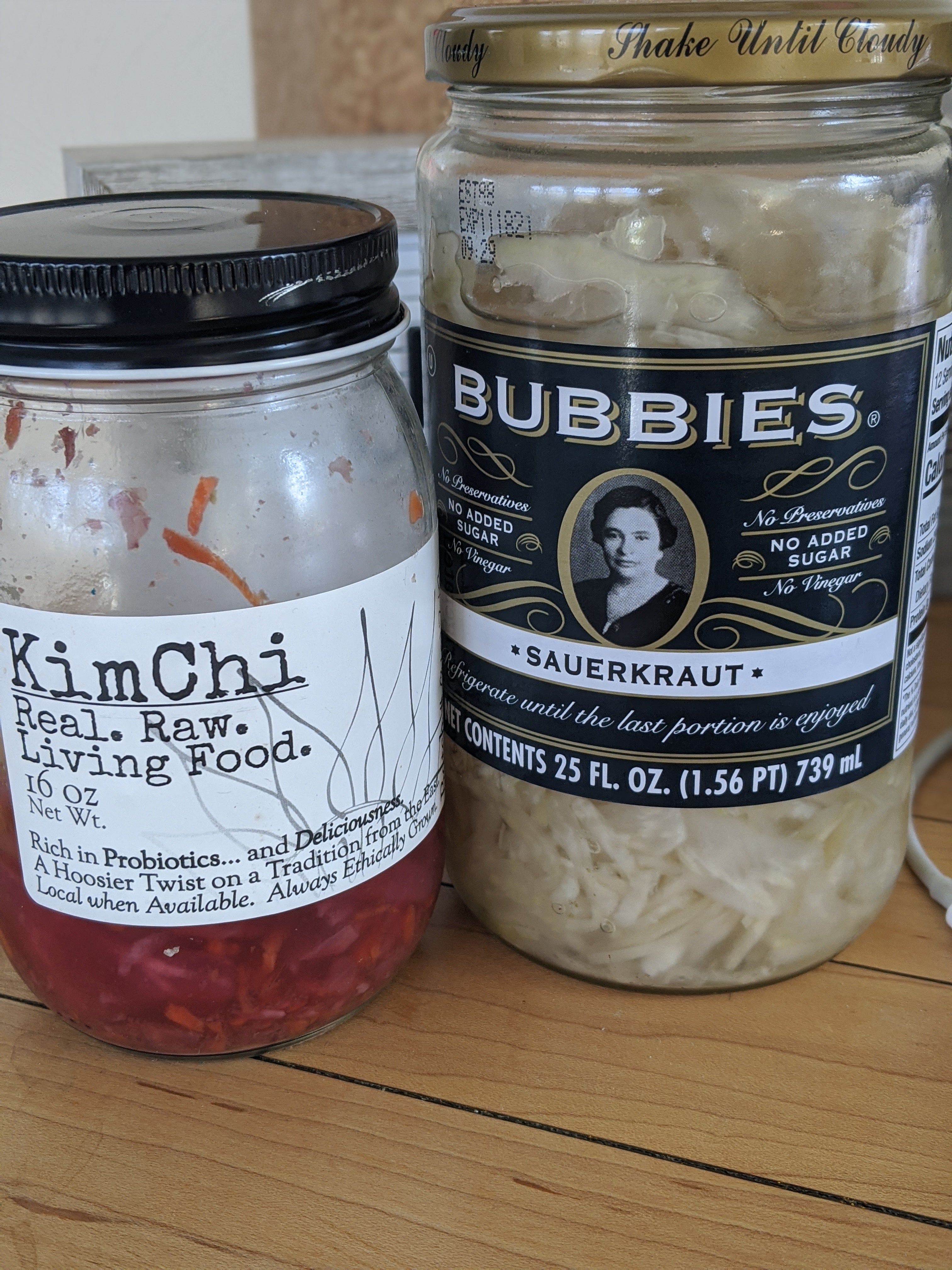 good bacteria in kimchi and sauerkraut